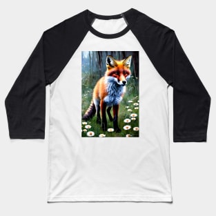 Fox among flowers 1 Baseball T-Shirt